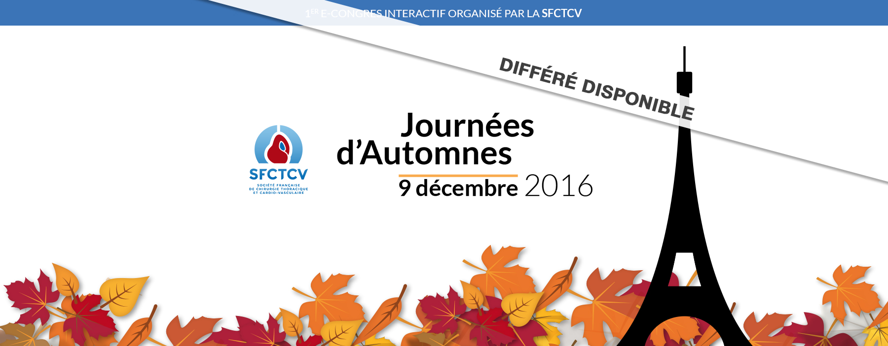 Bannière de l'évènement Journées d'Automne 2016
